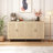 62.2'' Four-door Sideboard With Rattan Doors and Adjustable Storage Racks-1886697291