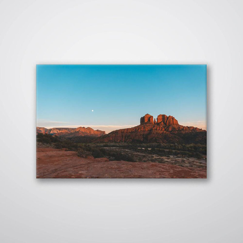 Décoration murale Sedona Moon, Acrylique, H 24 po x l 32 po x P 1 po