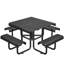 Steel Patio Dining Set Table,