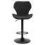 Parrett Swivel Upholstered Adjustable Height Counter Stool with Metal Frame-1615305347