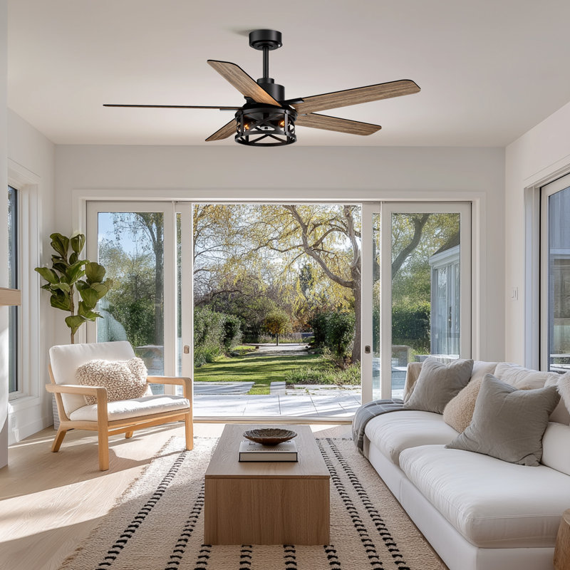 Ventilateur de plafond 52 "avec lumière Farmhouse