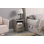 Nightstand With Charging Station,End Table With 2 Drawers,Wooden End Table With Drawer And Opening Shelf,Side Table For Bedroom, Gra