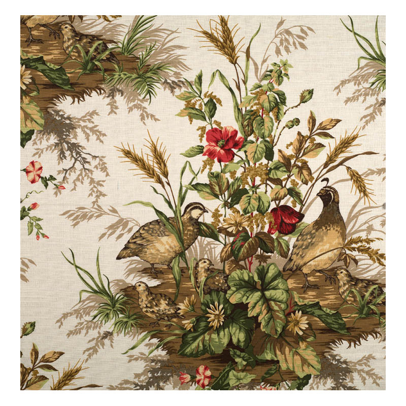 Edwin's Covey Fabric, Multi/White