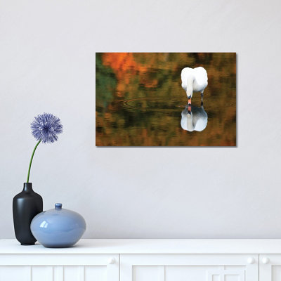 Reflected Swan II 1 Piece Wrapped Canvas Wall Art