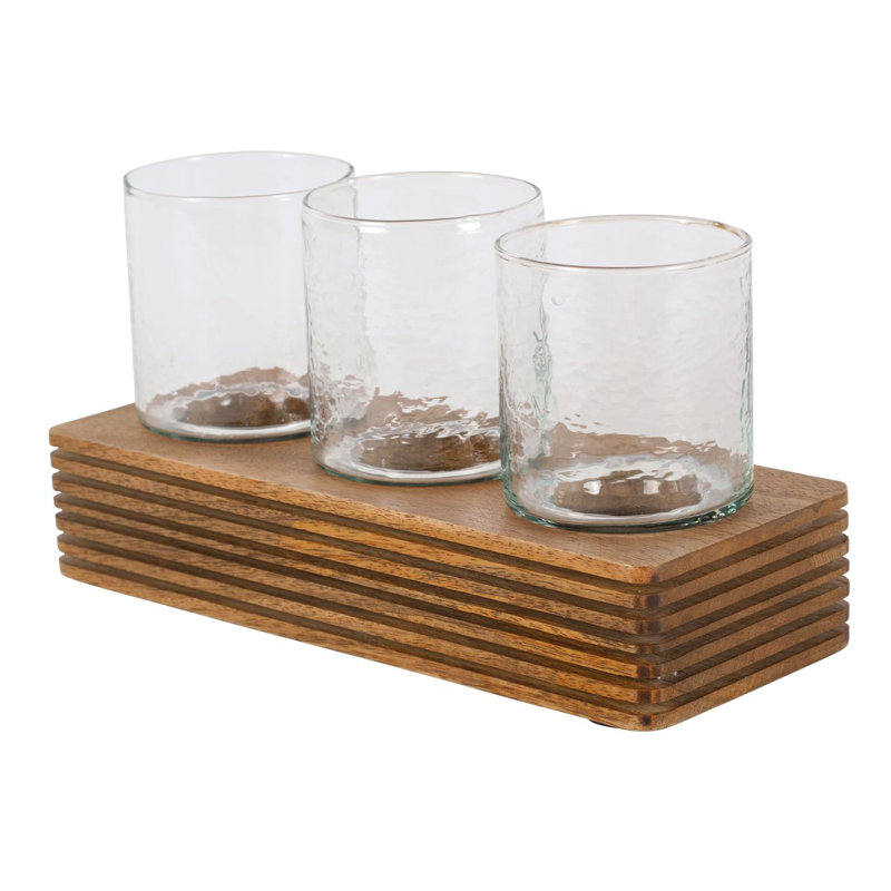 Felton Wood Tabletop Votive Holder