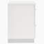 Table de chevet blanche 2 tiroirs ultrabrillante