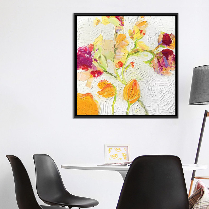 «Salt Water Taffy» par Iris Scott, impression sur toile tendue, H 18 po x l 18 po x P 1,5 po, Toile avec cadre noir