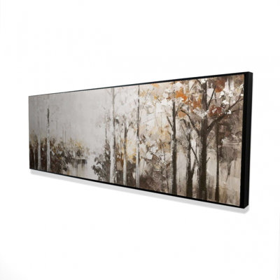 Abstrait forêt blanche, reproduction sur toile
