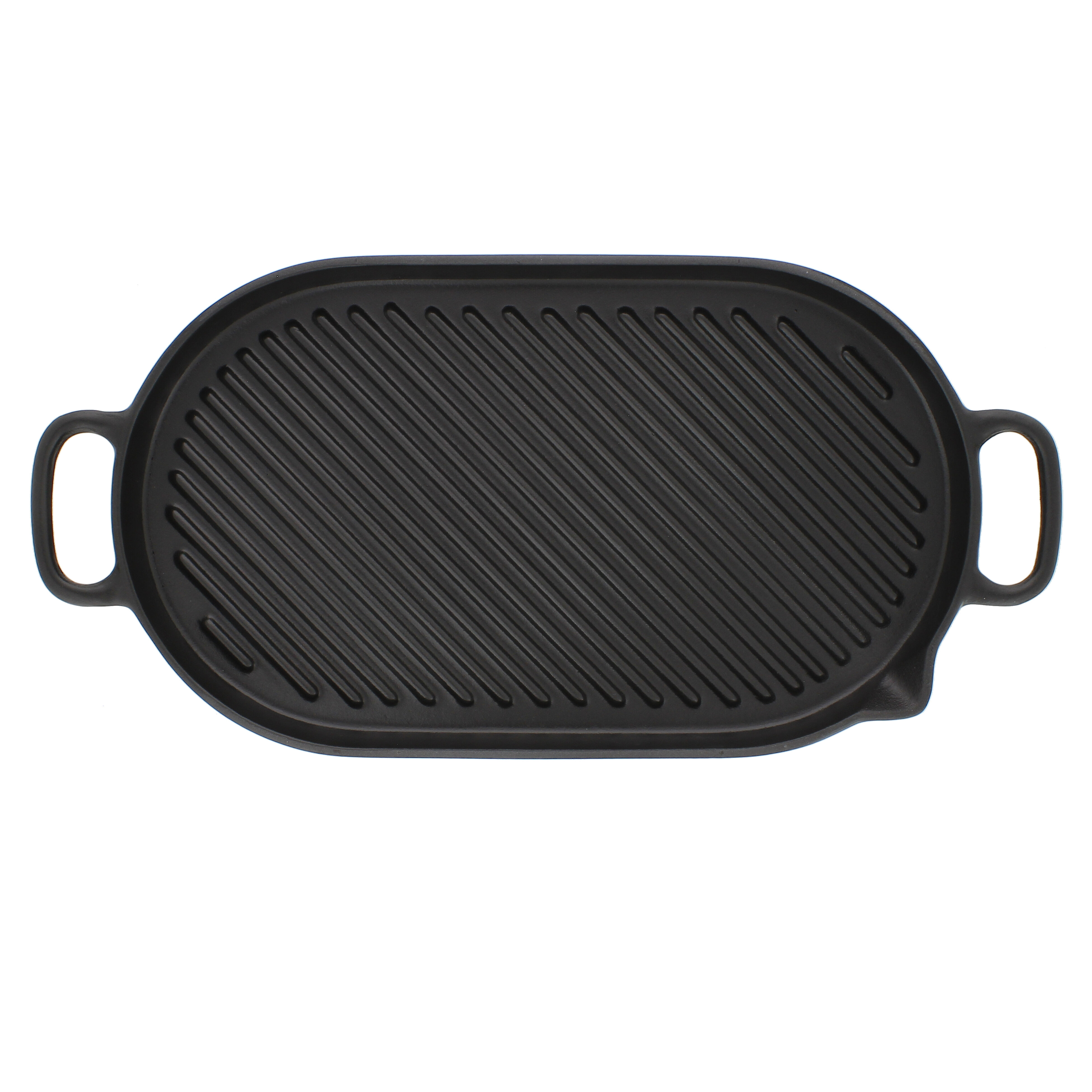 Starcraft 9 in. Cast Iron Rectangular Grill and Griddle Pan