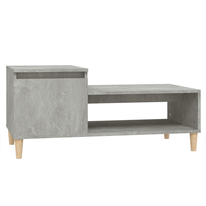 Karshana Four Leg Coffee Table with Storage, Grey