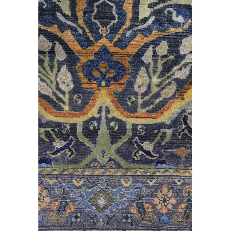 Silk Treasures One-of-a-Kind Rectangle 3'10" x 6'9" Area Rug
