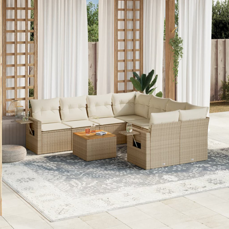 Vidaxl Garden Sofa Set Beige