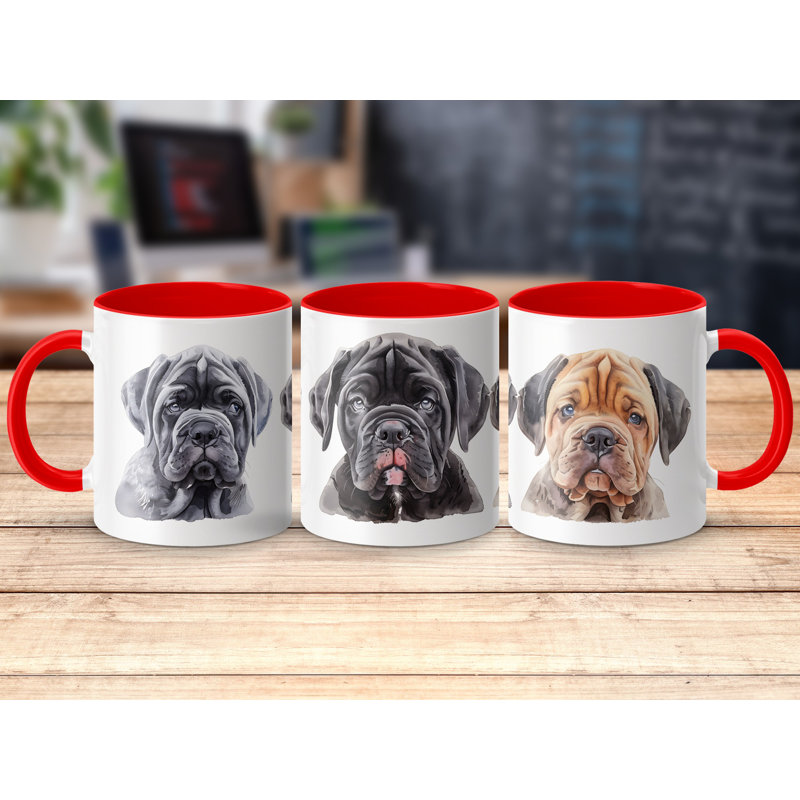 Ceramic Coffee Mug, 2, Red