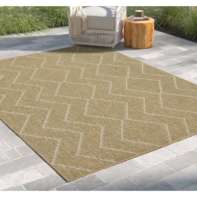 Terre / terre 10 po X 10 pi 3 po Tapis intérieur / extérieur, Rectangle 7 pi 10 po x 10 pi 3 po