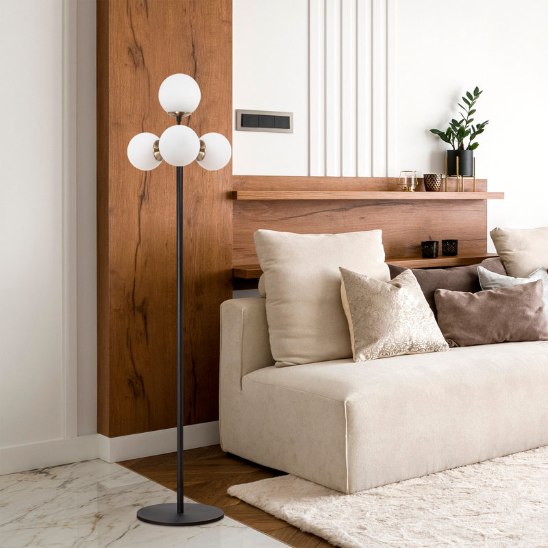 Traft 163cm Tree Floor Lamp, Black