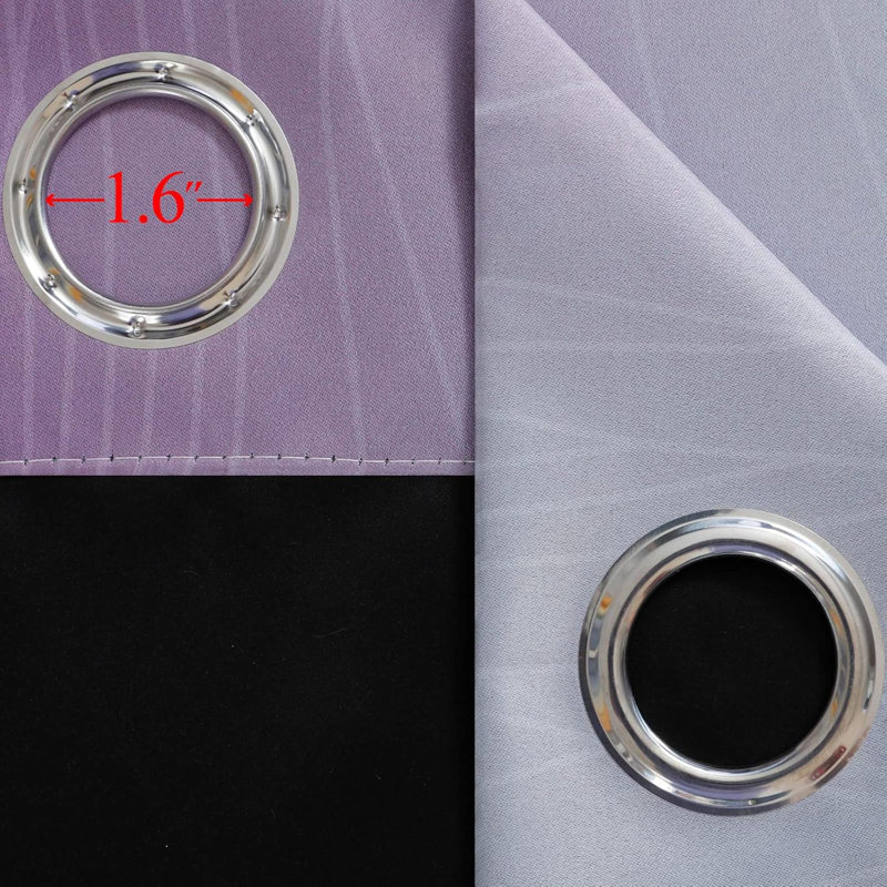 Rideaux pour salon Rideaux obscurcissant dégradés pour chambre à coucher, Mauve; gris