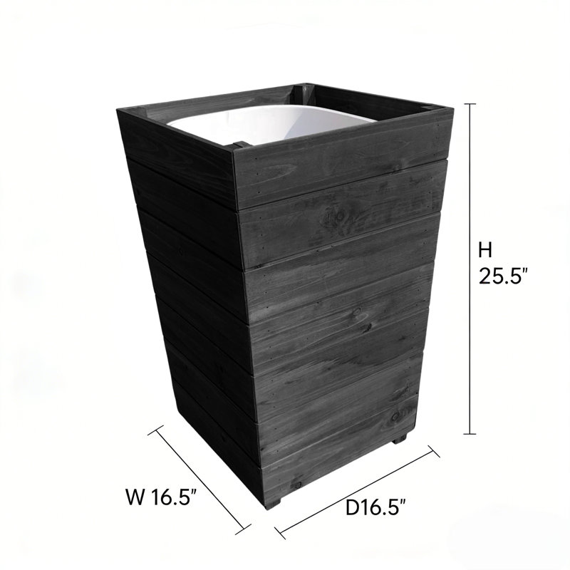 Planter Box, Black