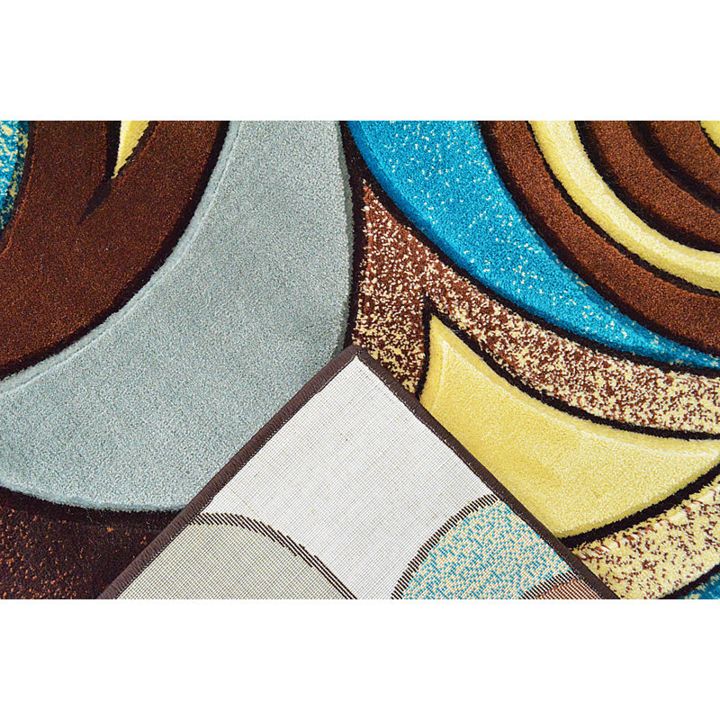 Mccampbell Performance Abstract Indoor Rug, Rectangle 3'9" x 5'3"