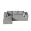 Canapé modulaire sans canapé Adame avec méridienne en L, porte-gobelets et poches de rangement-2117993585-2117993587