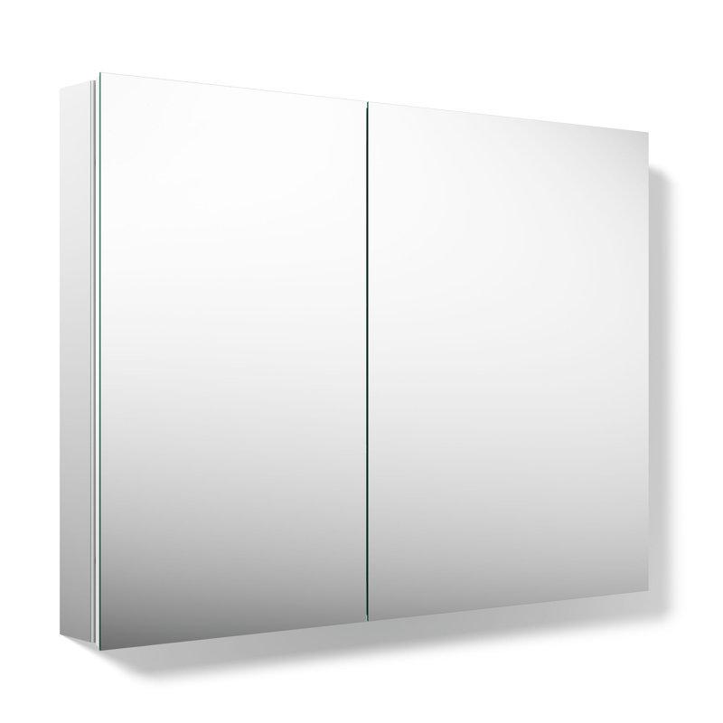 Embark Slim Rectangular Two-Door Medicine Cabinet, 26" H x 35" W x 4" D
