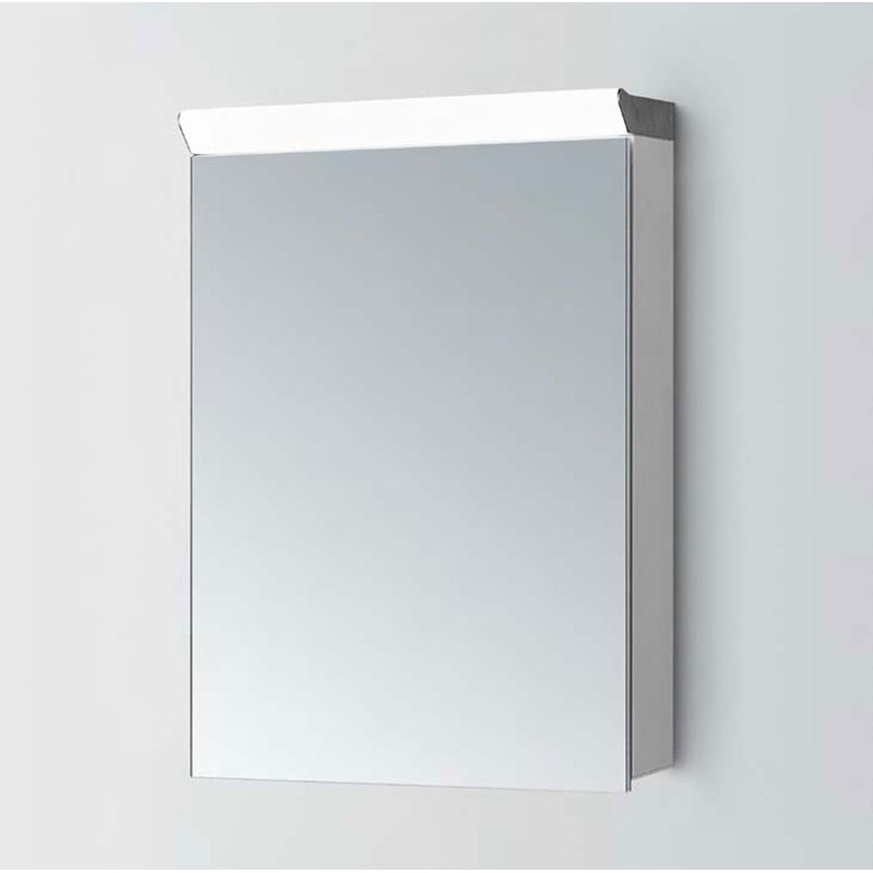 700mm W 500mm H Surface Frameless Medicine Cabinet Mirror 2 Fixed