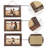 4X6 Wall Hanging Picture Frames Collage With 3 Opening Rustic Brown Frames 2 Pack