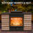 Rectangular Outdoor Propane Fireplace with Rain Cover& Auto Ignition, 50,000 BTU Steel Gas Fire Pit