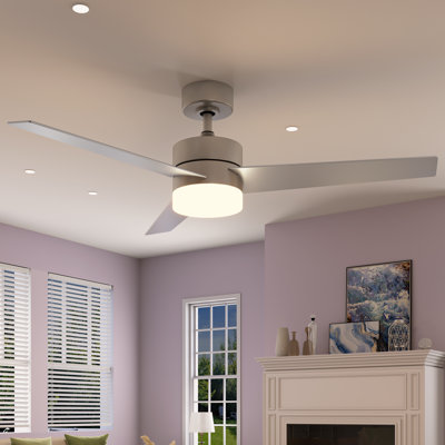 52" 3-Blade LED Smart Ceiling Fan