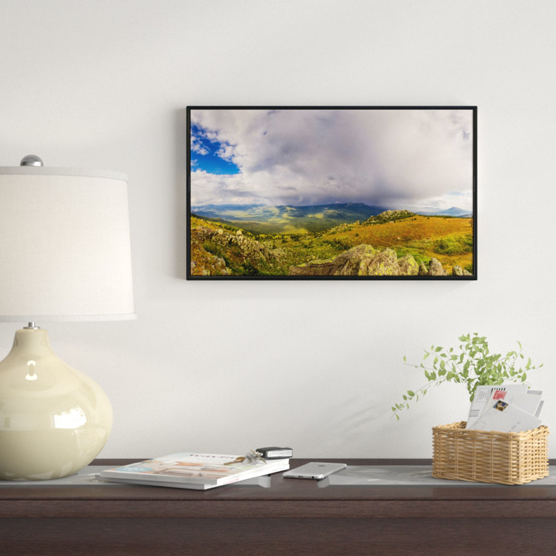 «Stormy Sky with Clouds Panorama» - Photographie sur toile encadrée, H 28 po x l 60 po x P 1,5 po