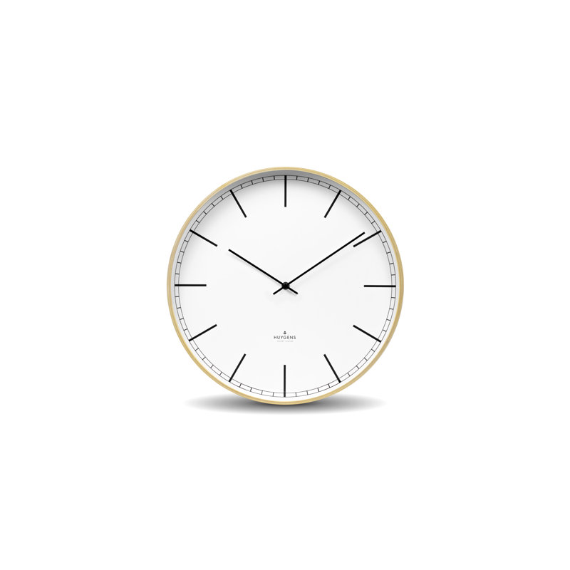 Wood Wall Clock, 35cm Hx 35cm W x 6.2cm D