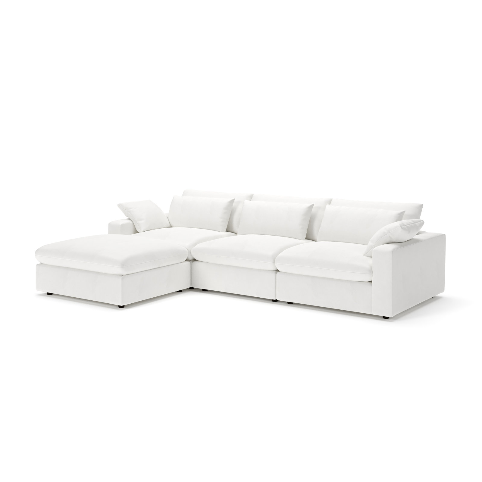 Remy Sectional, Classic Bleach White Twill