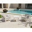 Chaise longue d'extérieur en aluminium Camela avec coussins Sunbrella-98127450