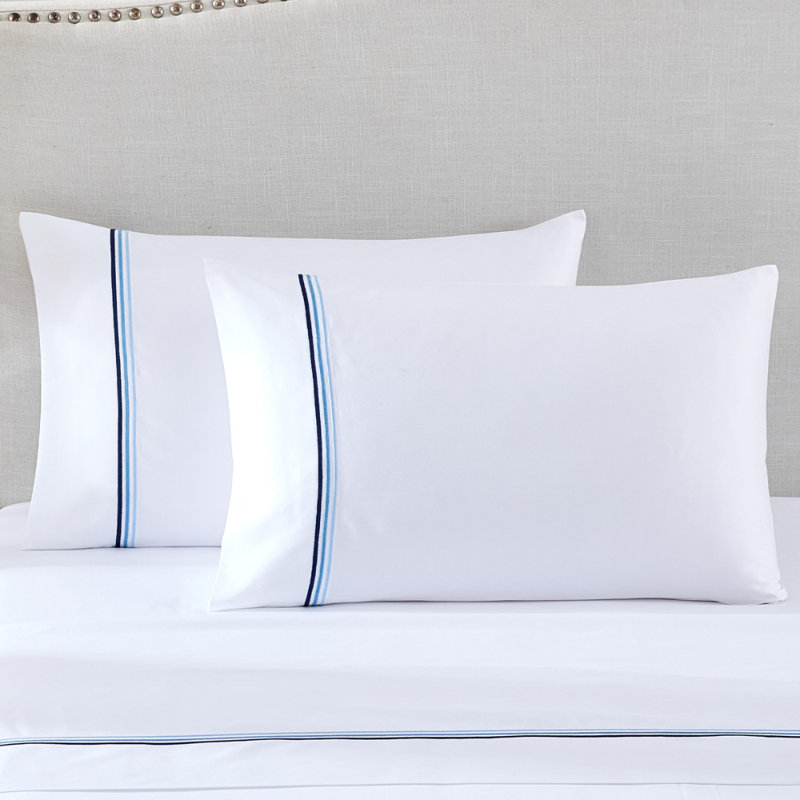 Triple Luxe Sateen Pillowcase Set, King Pillow Case with 2 Pillow Cases, Gold