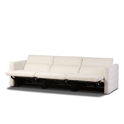 Upholstered 114.75 " Sectional Power Reclining