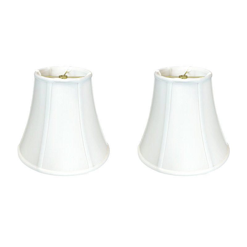 Royal Designs, Inc. BSO-704-8WH-2, abat-jour de base Bell véritable, 4 x 8 x 7,5, blanc, paquet de 2, Blanc