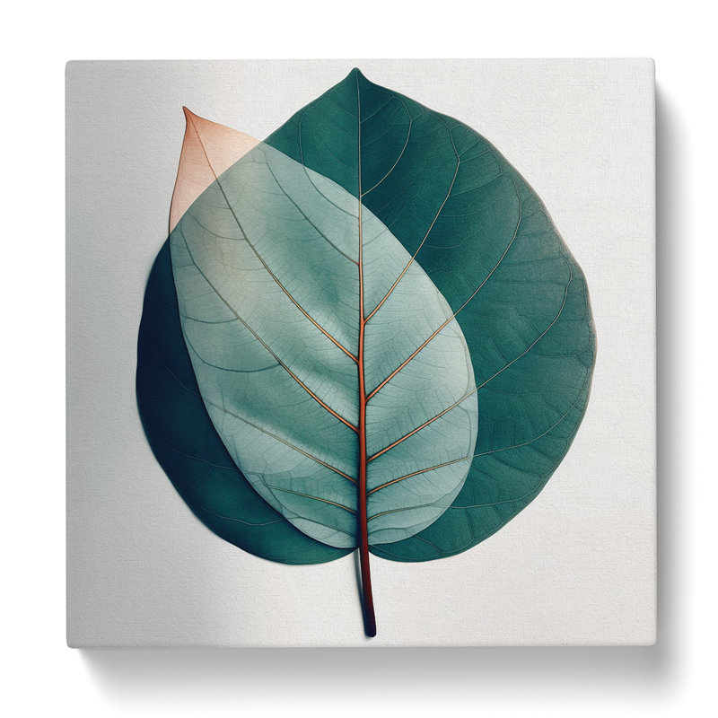 Leaf Bauhaus No.4 - Wrapped Canvas, 35cm H x 35cm W x 3cm D