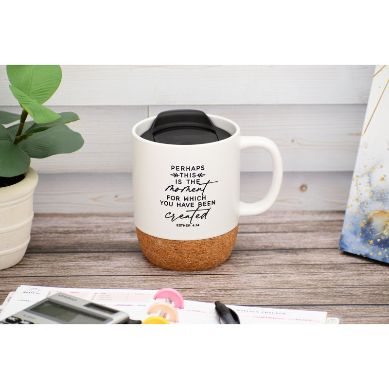 Tasse de fond en liège avec couvercle 14 oz