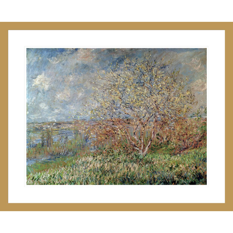«Spring» par Claude Monet, impression giclée sur cadre, H 23,5 po x l 28,93 po