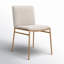 Chaise de salle à manger en polyester Vonda