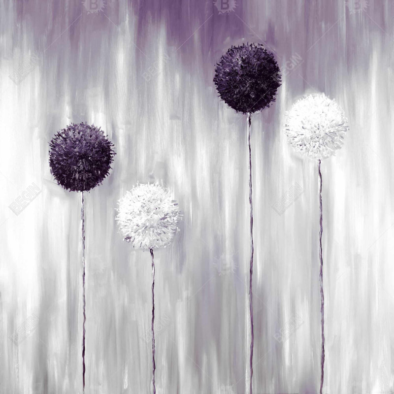 " Purple Allium Flowers "