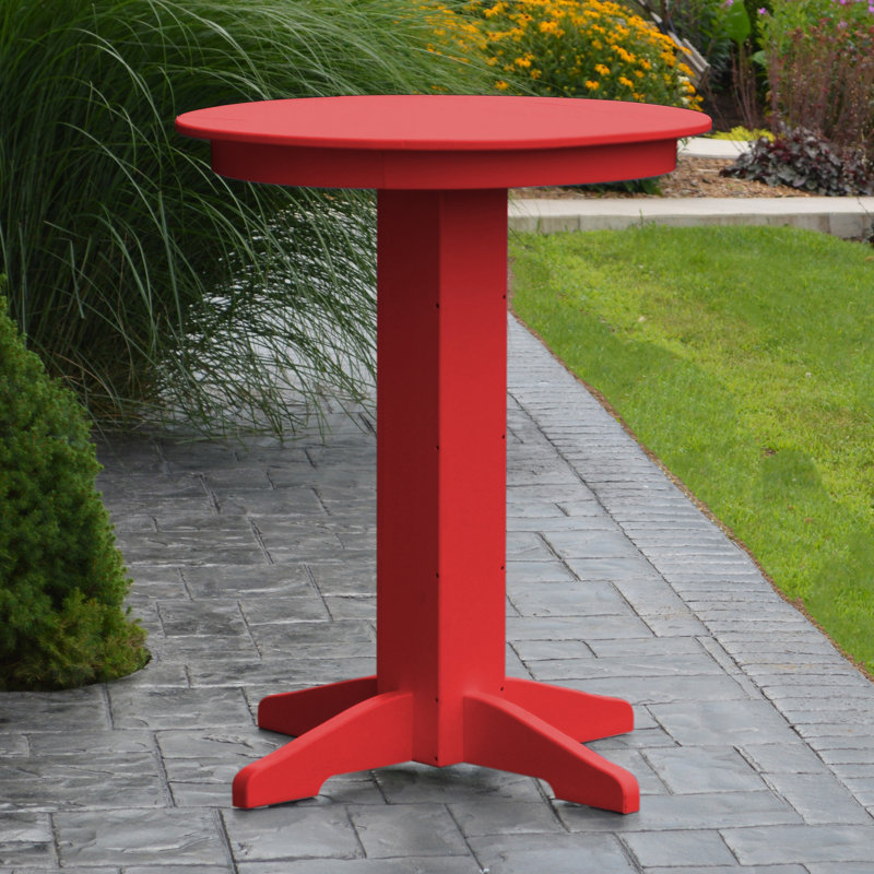 Table de bar Nettie, Rouge vif, L 44 po x l 44 po