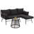 Heeney 5 - Person Modular Patio Conversation Set with Cushions-1125189040