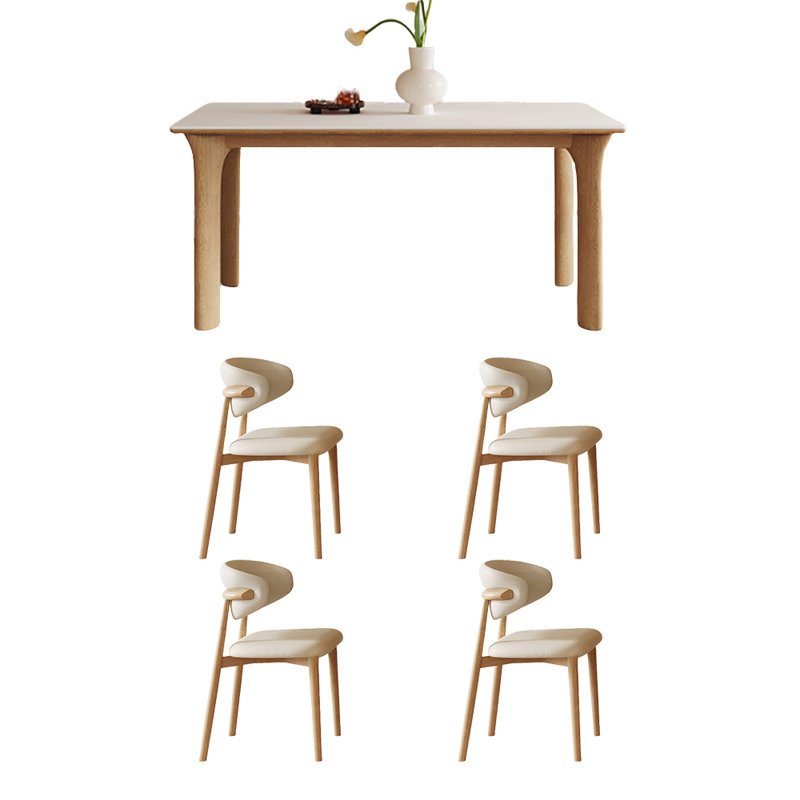 La combinaison de la table de salle à manger est moderne et simple, H 29,52 po x L 62,99 po x l 31,49 po, 5
