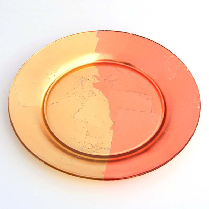7.5" Appetizer Plate, Gold/Rose Gold