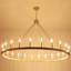 Luminaire de style campagnard rond de style campagnard à 24 lumières Yeraldine-290637767-307382027
