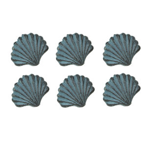 1 3/4" Length  Scallop Sea Novelty Knob Multipack (Set of 6)
