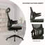 Chaise de bureau ergonomique à haut dossier, grande et haute chaise de bureau en maille avec roulettes, fonction d'inclinaison, appui-tête 3D, soutien lombaire, chaise d'ordinateur pivotante pour la tâche, bureau à domicile
