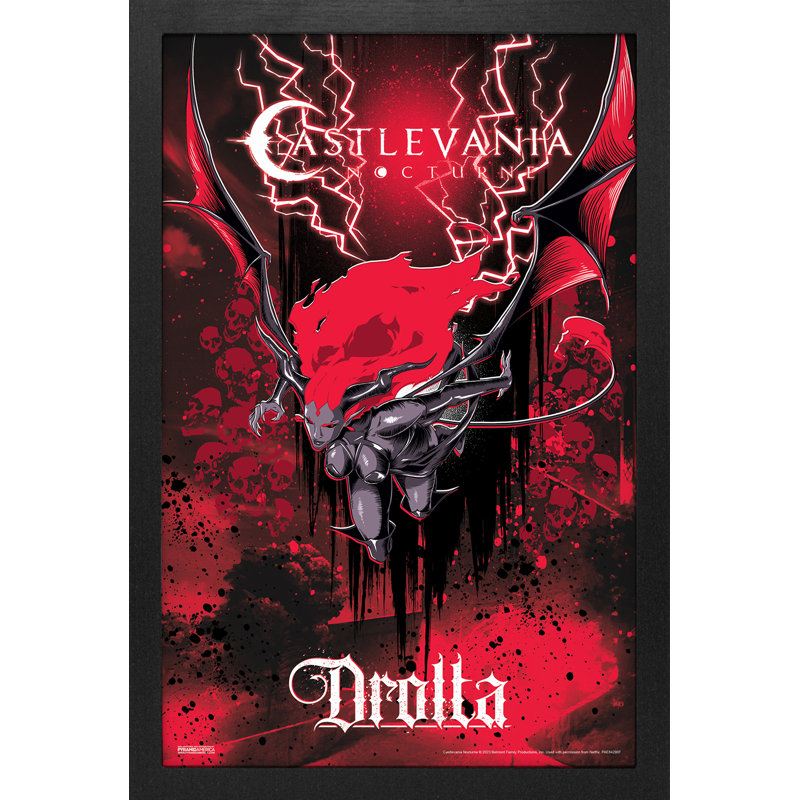 Impression encadrée Castlevania: Nocturne - Drolta Flying 11 x 17