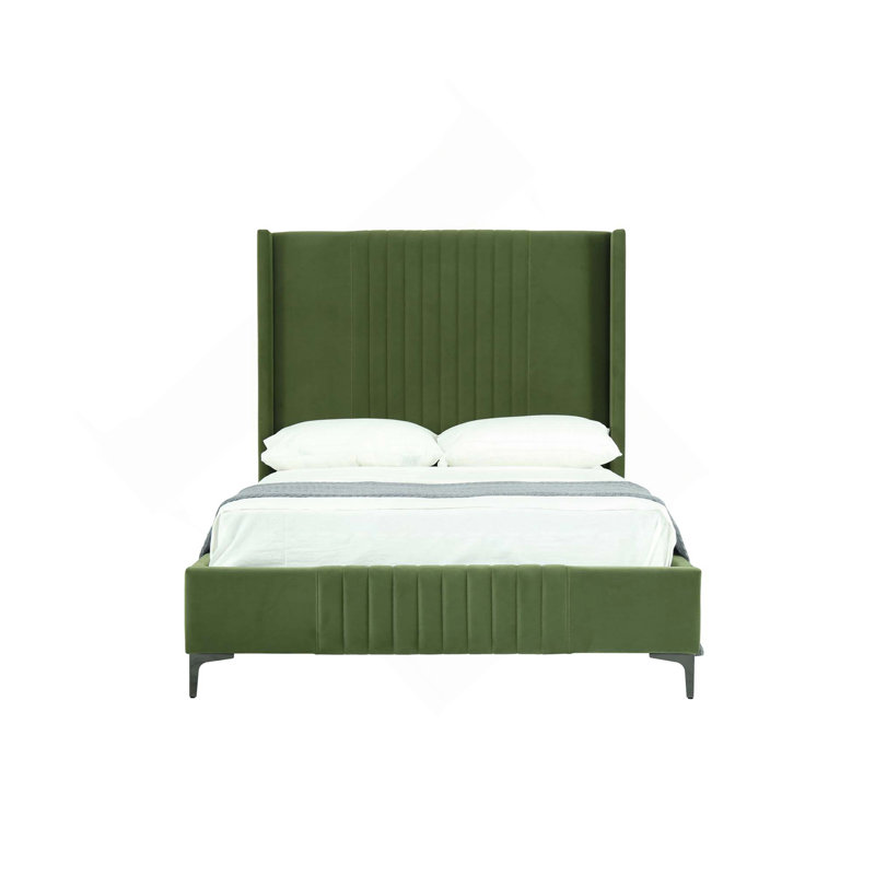 Lit tapissier Promenade, Lit double, Vert
