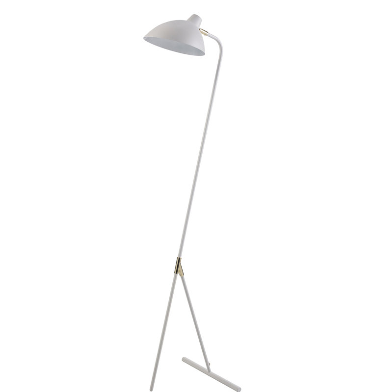 Kalyn 129.54cm Arched Floor Lamp, White